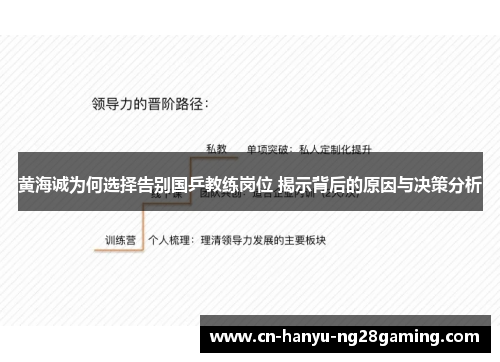黄海诚为何选择告别国乒教练岗位 揭示背后的原因与决策分析